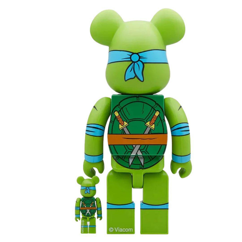 BEARBRICK X TMNT LEORNADO 400% & 100% SET