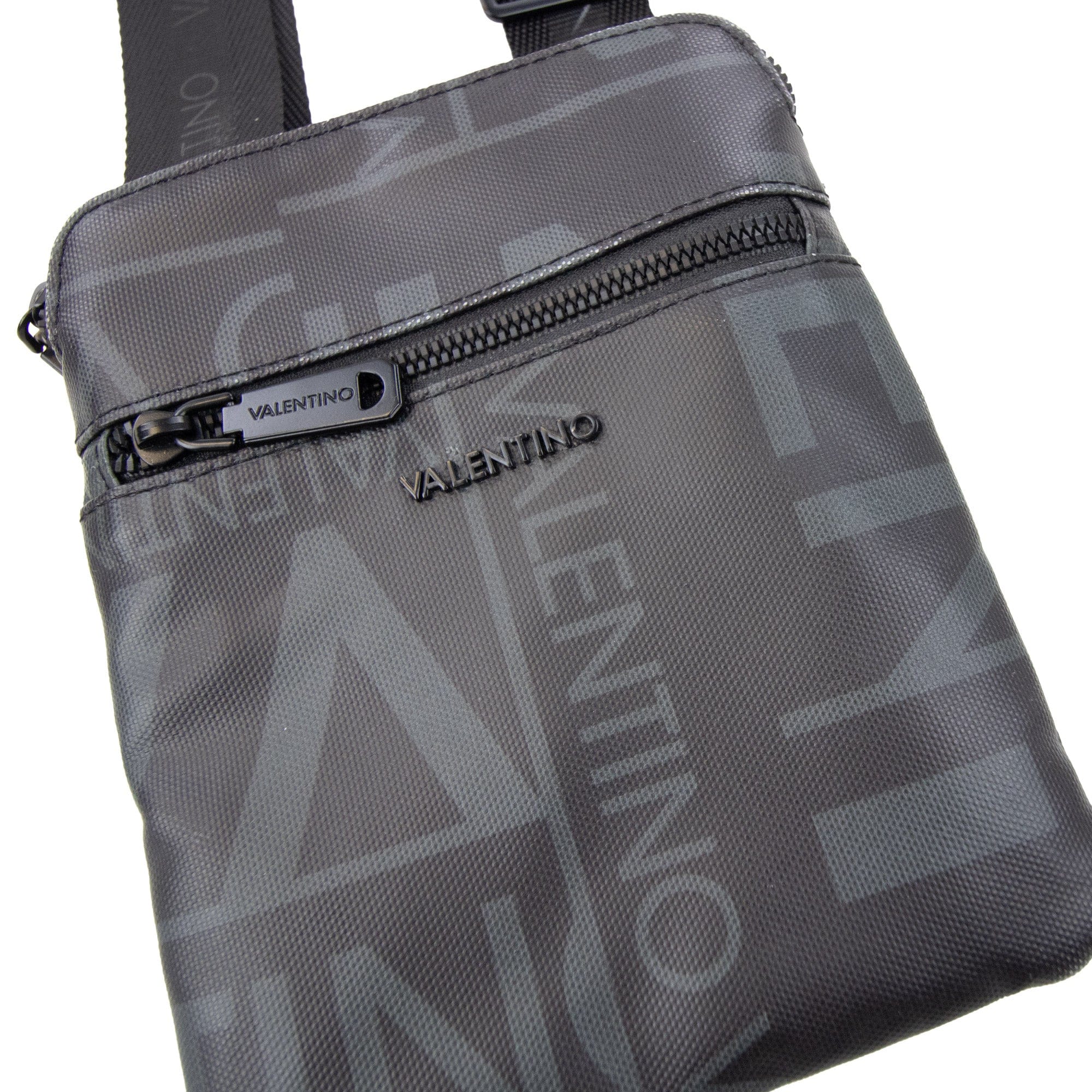 Pre-Loved Logo Printed Shell Cross Body Bag Nylon Nero OS