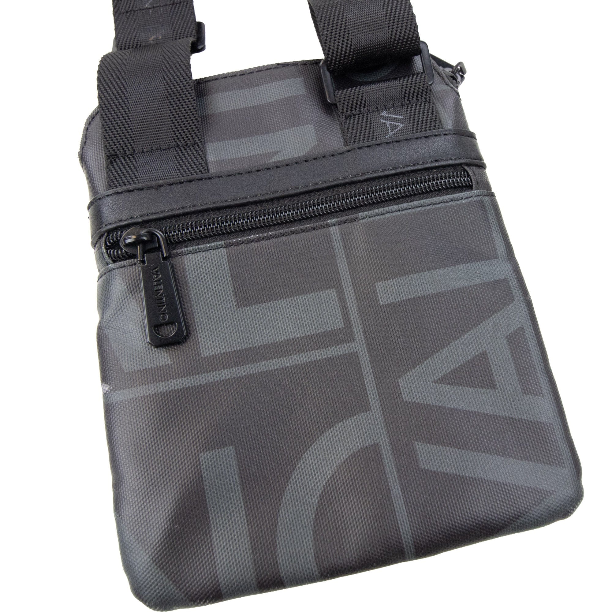 Pre-Loved Logo Printed Shell Cross Body Bag Nylon Nero OS