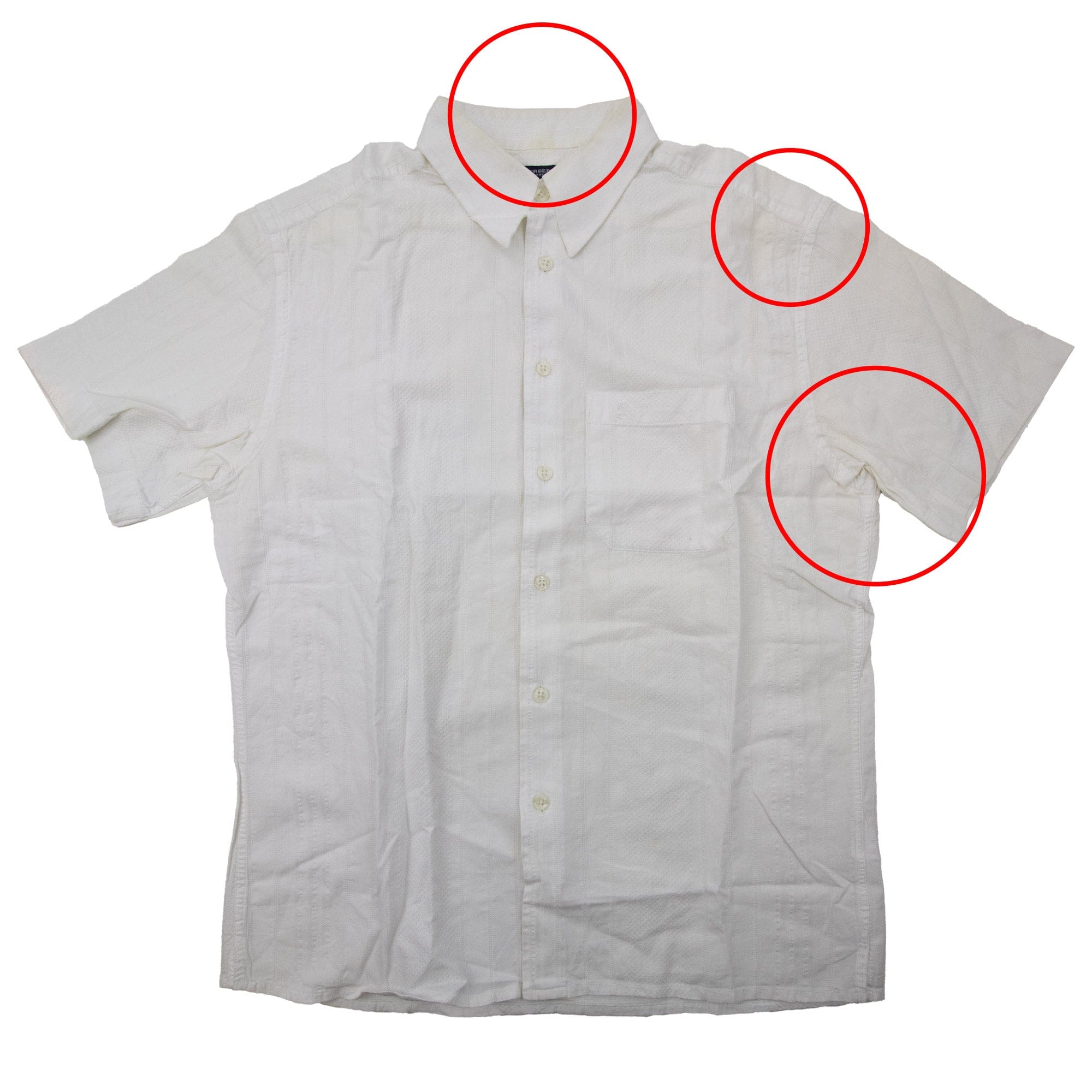 Pre-Loved Short Sleeve Shirt White Medium
