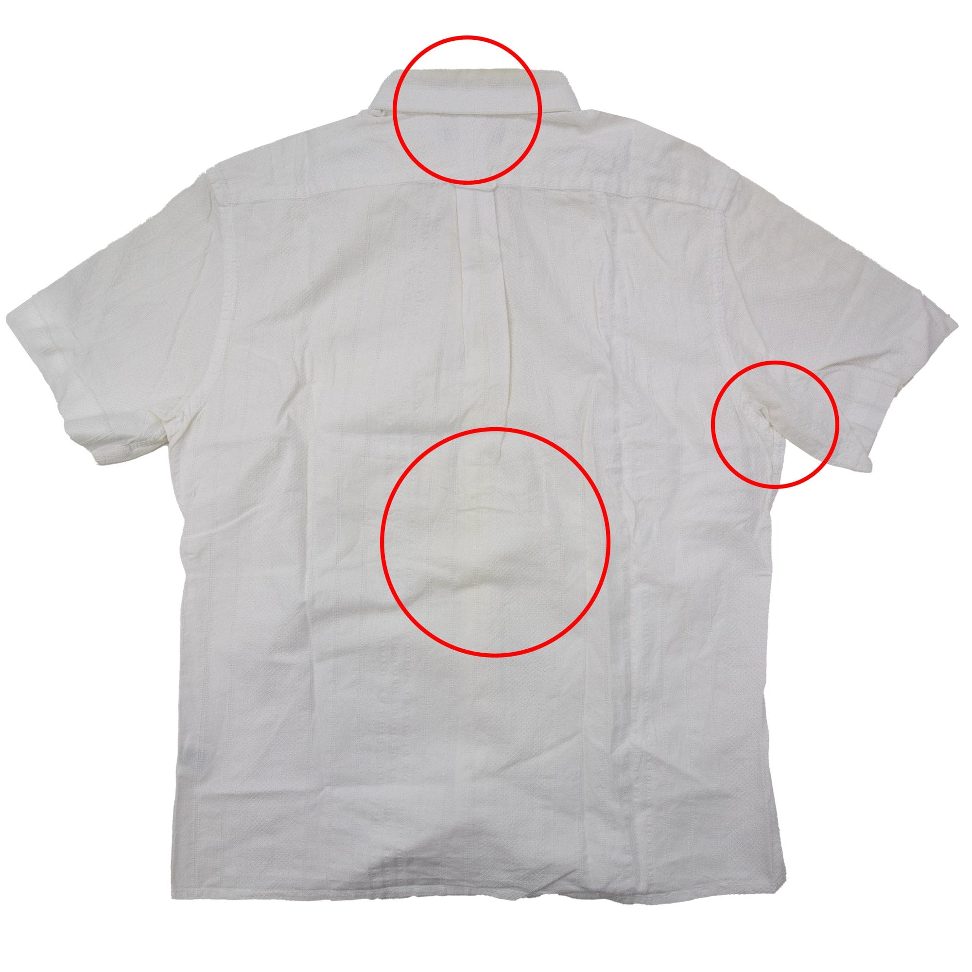 Pre-Loved Short Sleeve Shirt White Medium