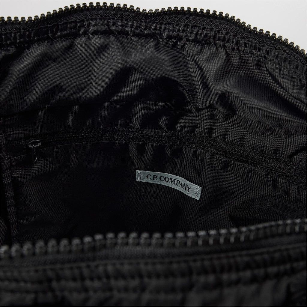 CP Company Chrome Black Nylon B Lens Tote