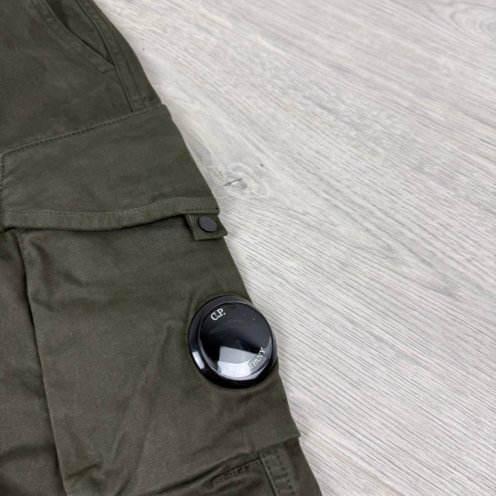 CP Company Junior Cargo Trousers - Ivy Green