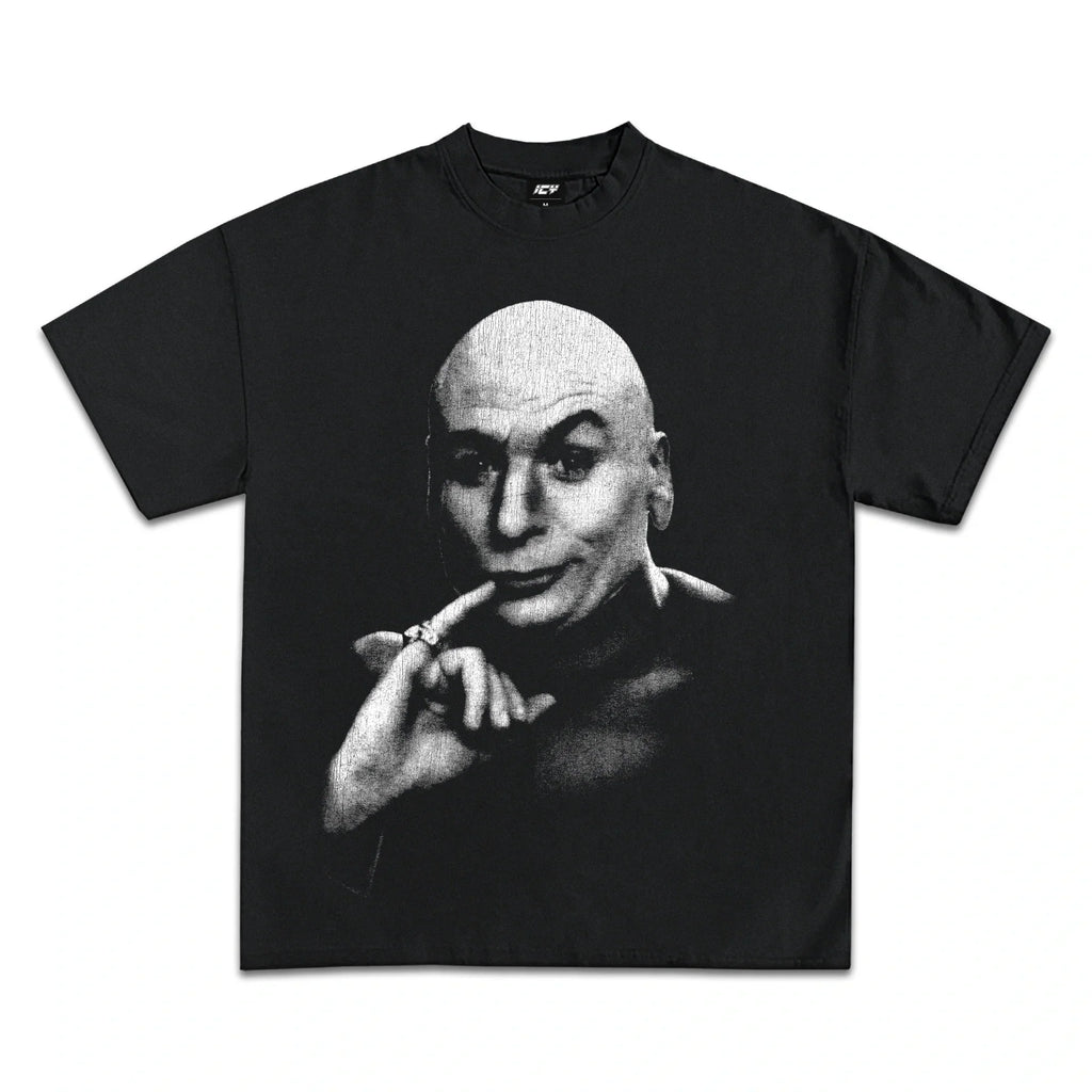 AUSTIN POWERS DR. EVIL MOVIE GRAPHIC T-SHIRT BLACK