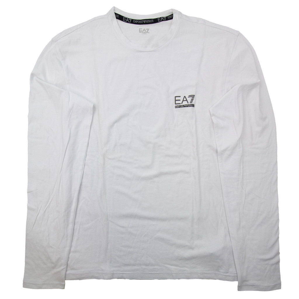 Pre-Loved EA7 Train Evolution Long Sleeve T-shirt White 3XL