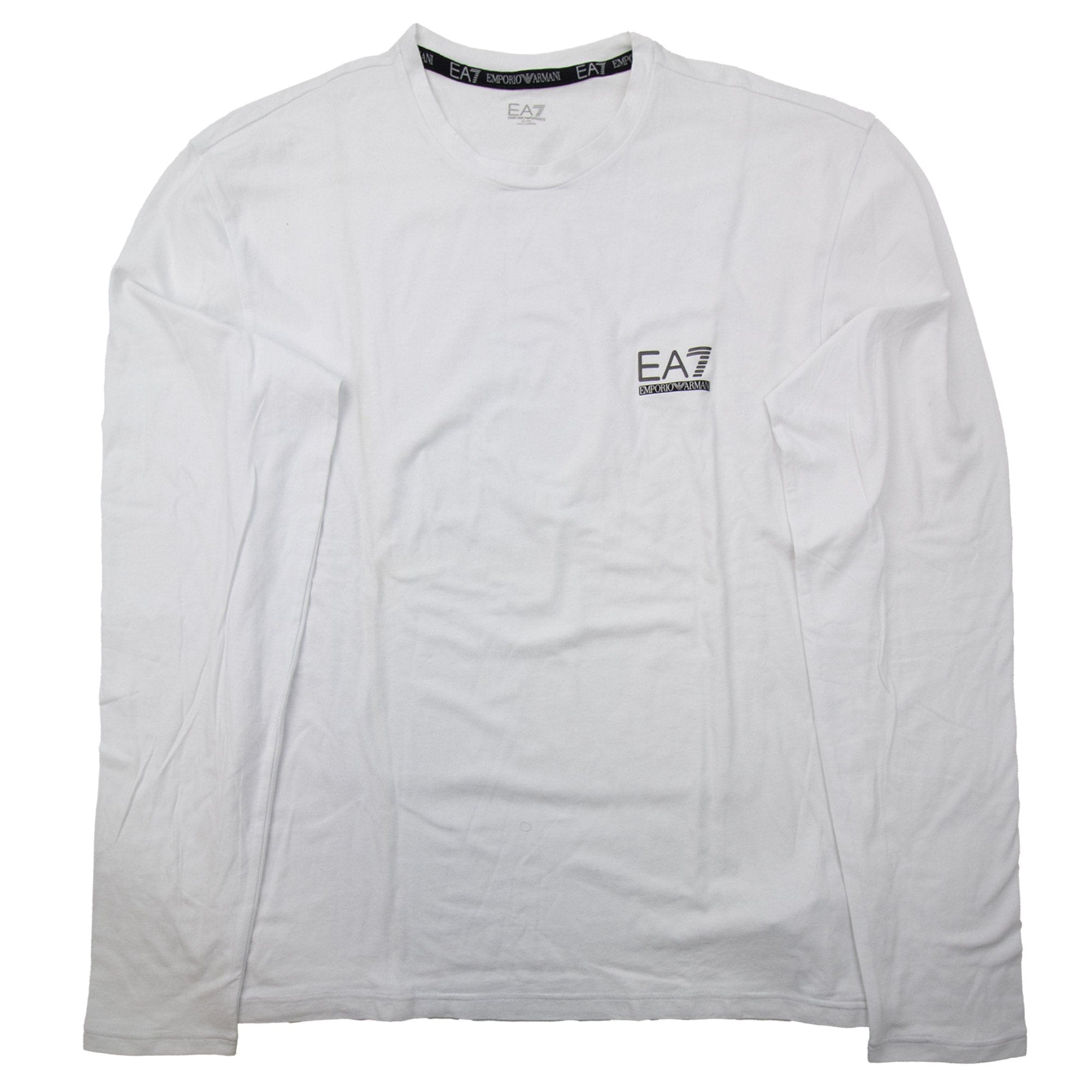 Pre-Loved EA7 Train Evolution Long Sleeve T-shirt White 3XL