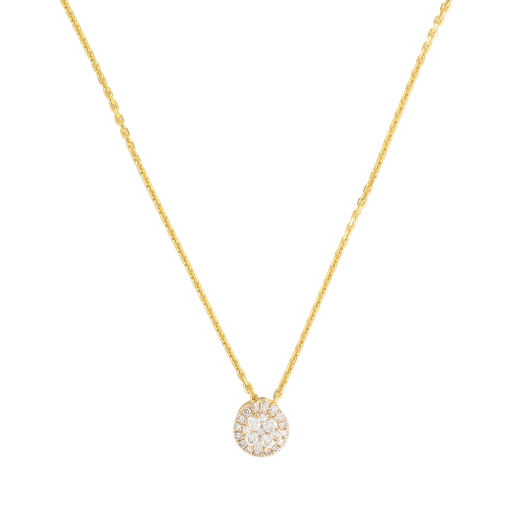 Women’s 9ct Yellow Gold 0.120ct Diamond Necklace