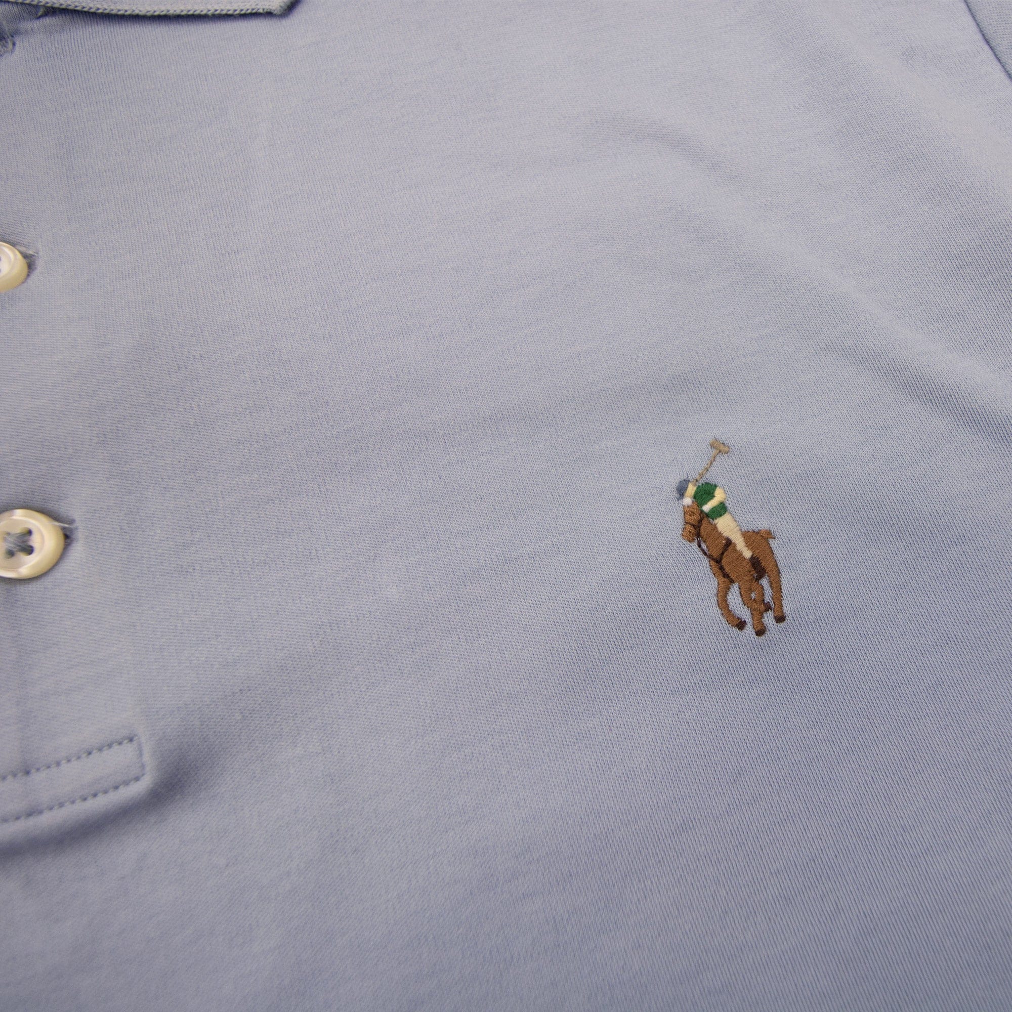 Pre-Loved Custom Slim fit Polo Light Blue Small