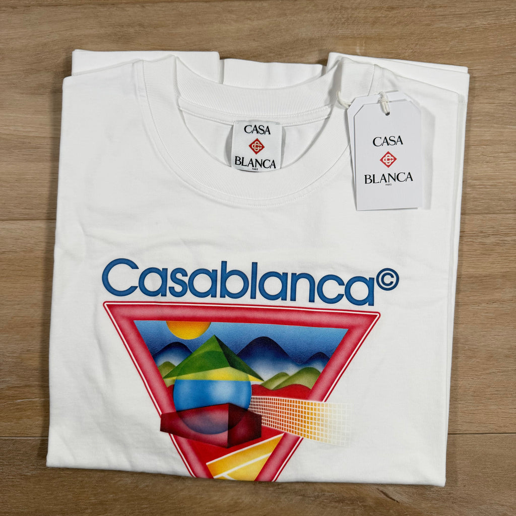 Casablanca Tennis Club Icon T-Shirt in White