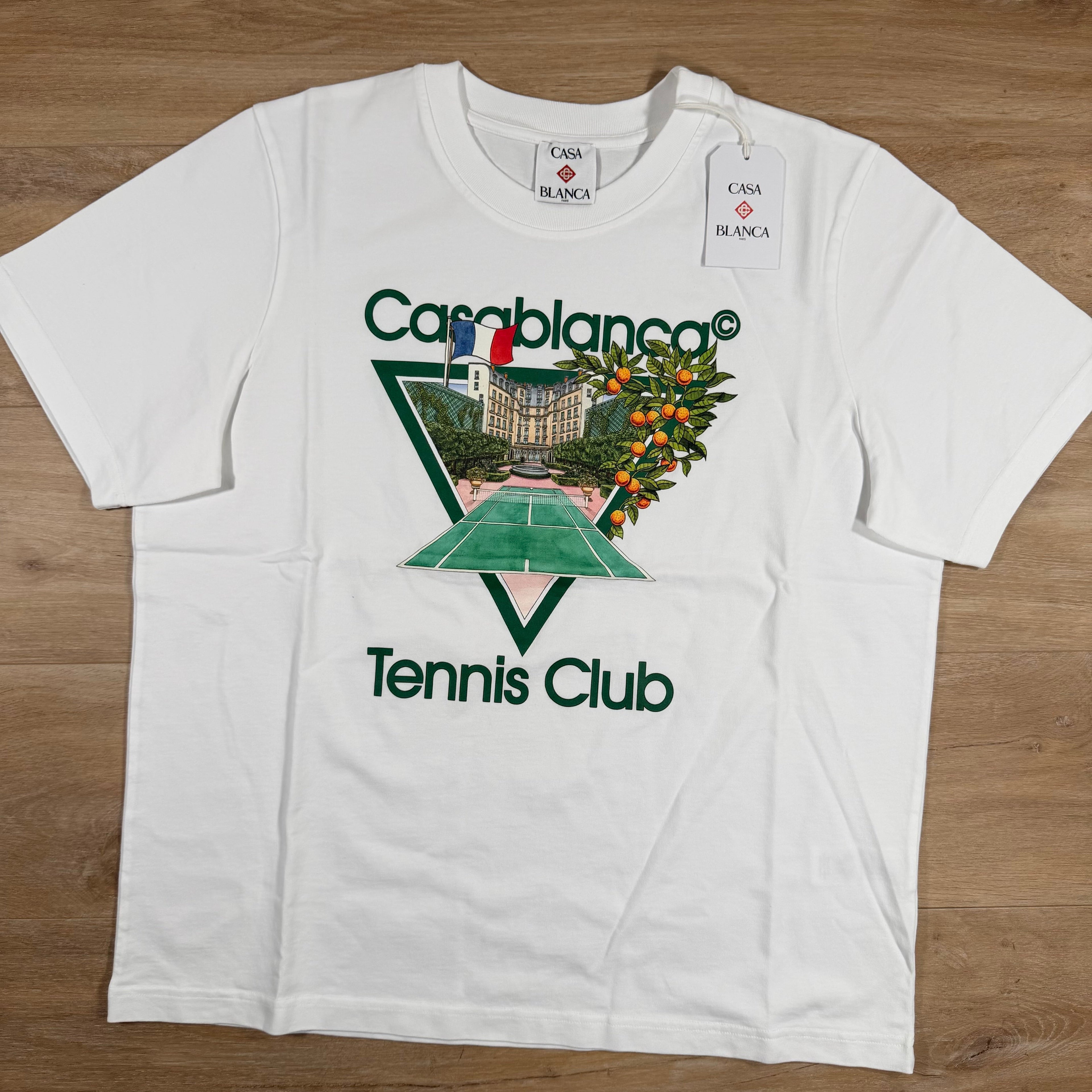 Casablanca Tennis Club Icon T-Shirt in White