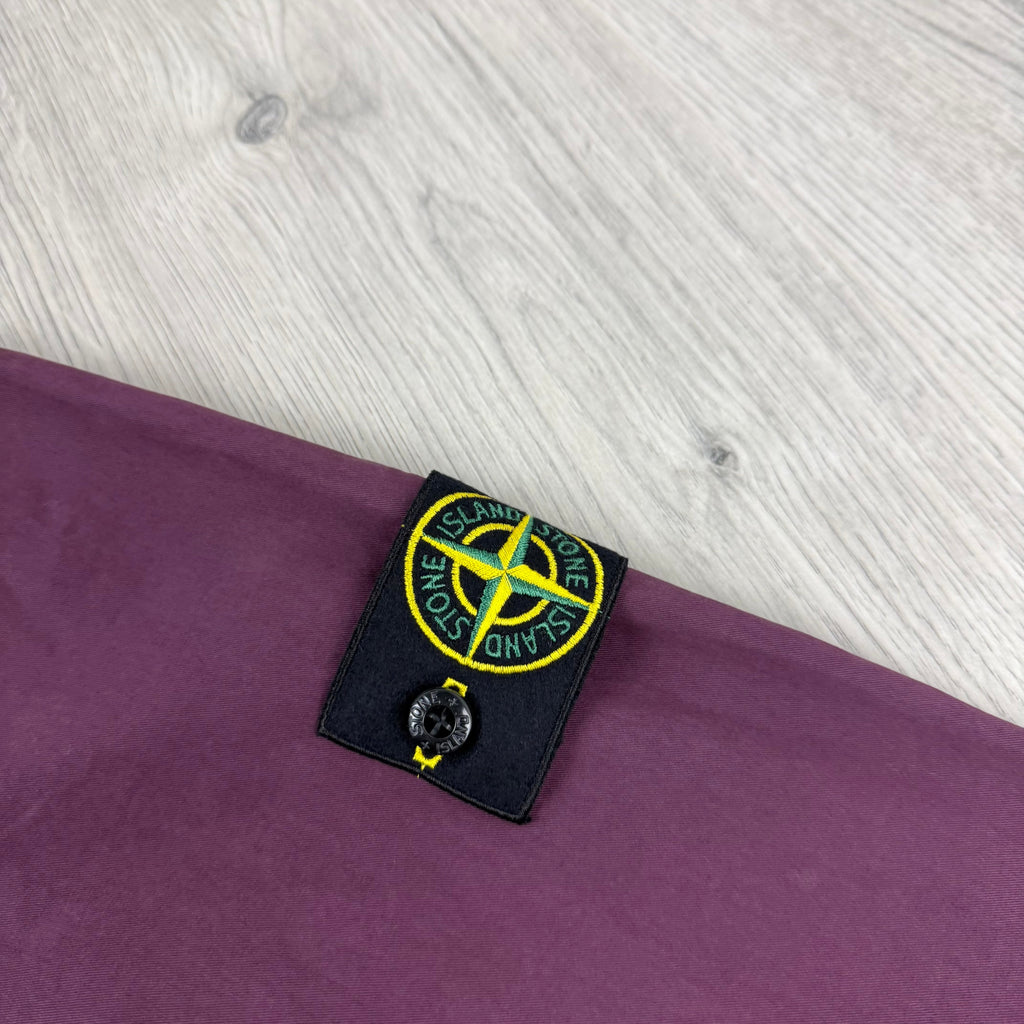 Stone Island Zip Overshirt - Amaranth