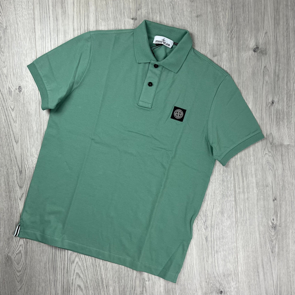 Stone Island Patch Polo Shirt - Mint