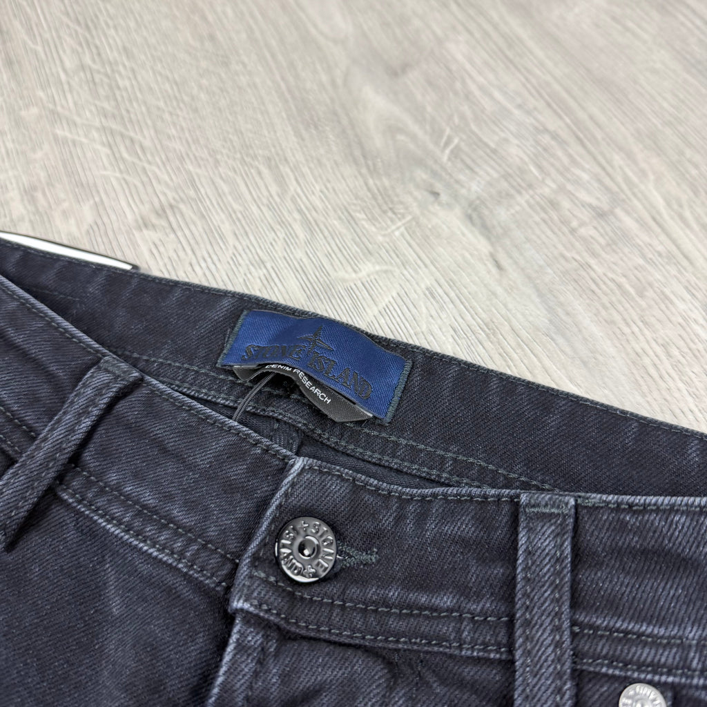 Stone Island Slim Denim Jeans - Black