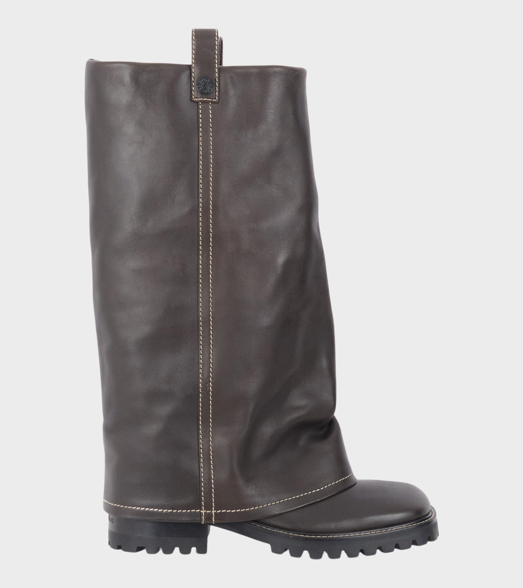 Leather Boots Mocha Brown