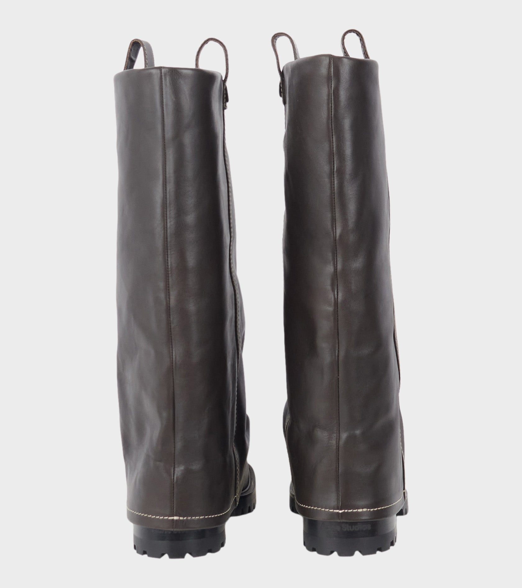 Leather Boots Mocha Brown