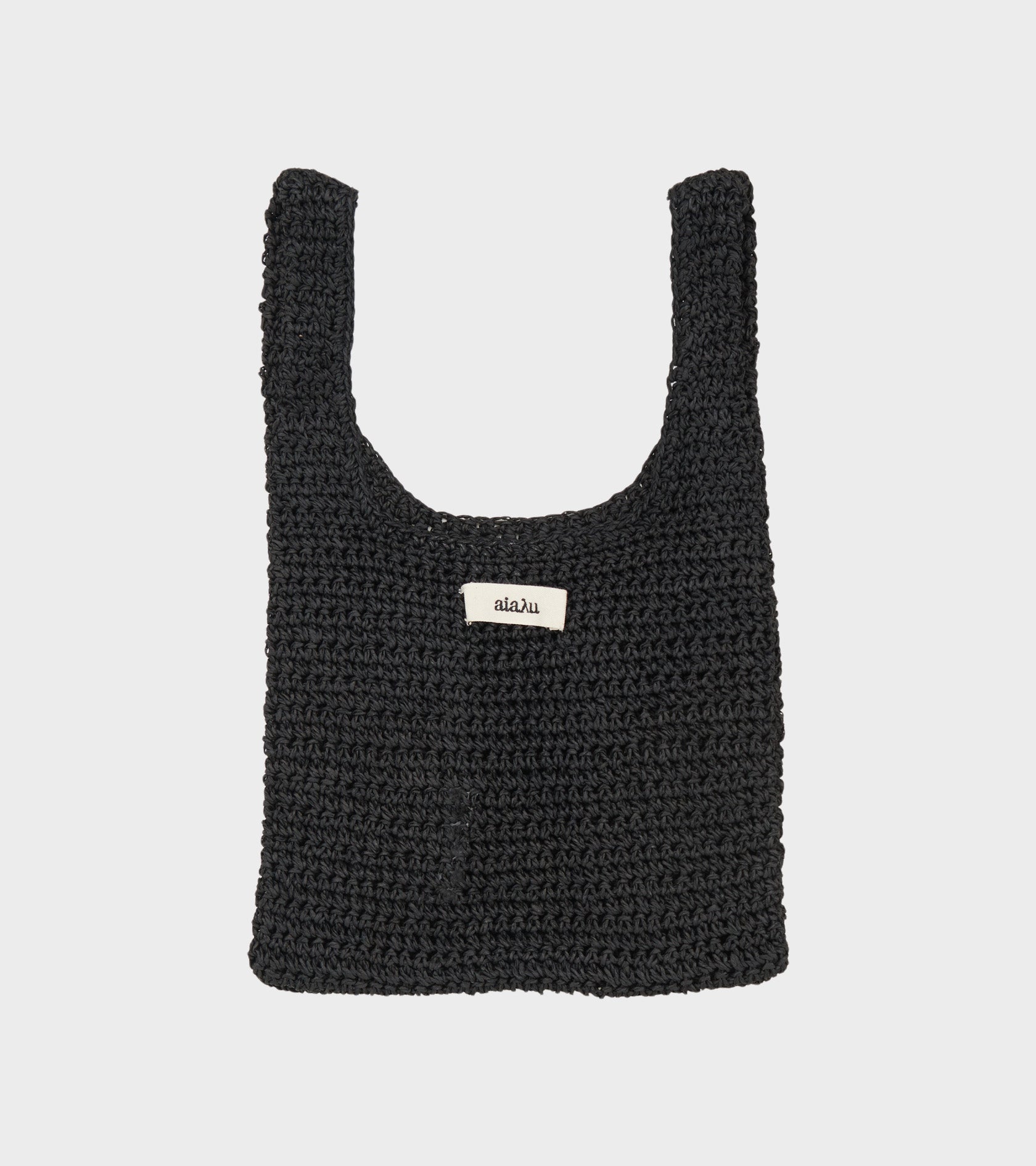 Sophia Straw Bag Small Black