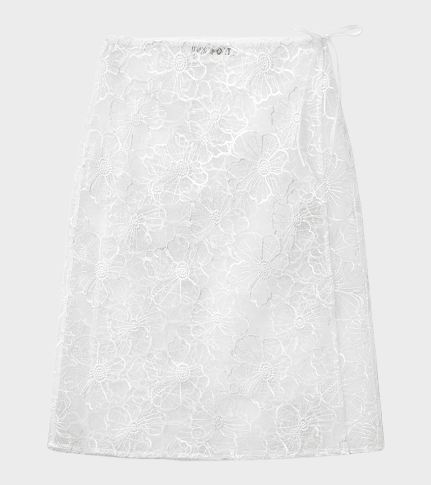 Alba Long Skirt White