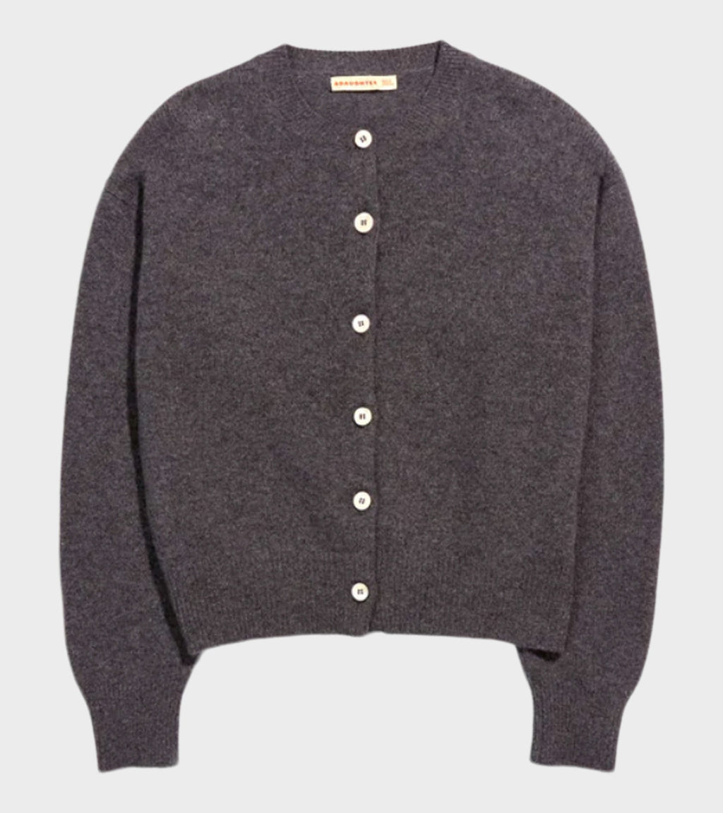 Ada Crewneck Cardigan Derby Grey