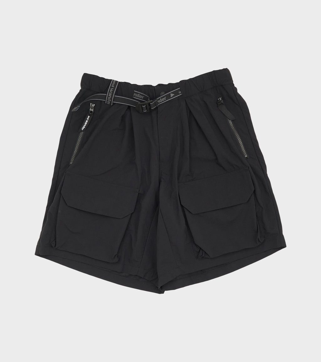 Nylon Twill Shorts Black