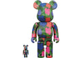 BEARBRICK ANDY WARHOL FLOWERS 100% 400%