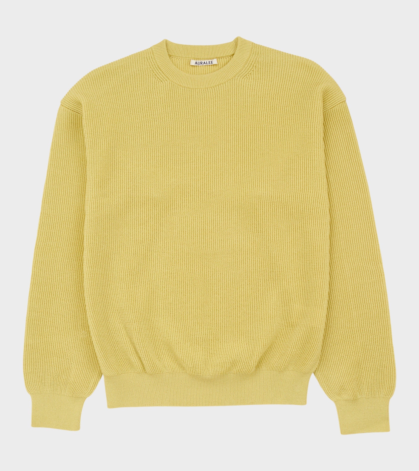Flat Yarn Rib Knit P/O Dusty Yellow