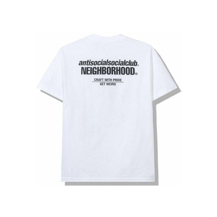 ANTI SOCIAL SOCIAL CLUB X NEIGHBORHOOD CAMBERED WHITE TEE