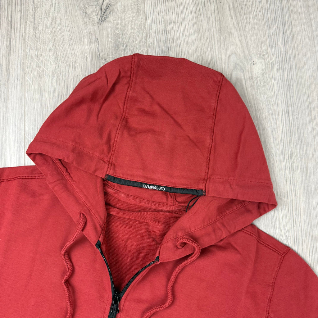 CP Company Zip Hoodie - Ketchup