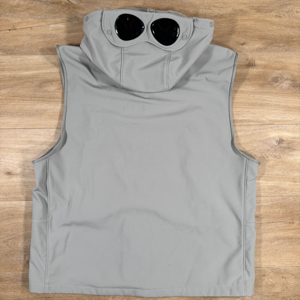 C.P. Company Shell-R Goggle Gilet in London Fog - Grey