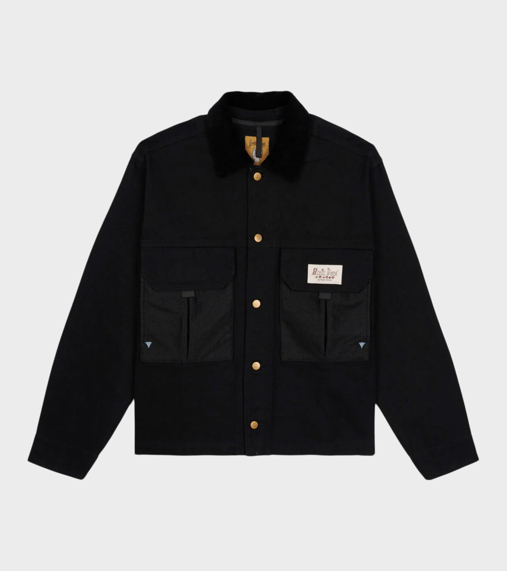 Cropped Chore Jacket Black