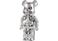 BEARBRICK X TERMINATOR T-RIP 400% SILVER