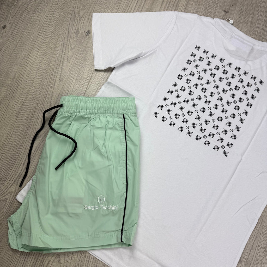 Sergio Tacchini Holiday Set - White/Birds Egg Green