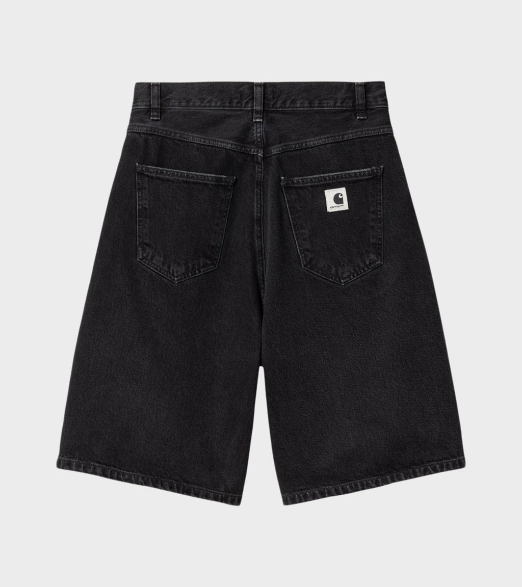 W Brandon Shorts Black Stone Washed