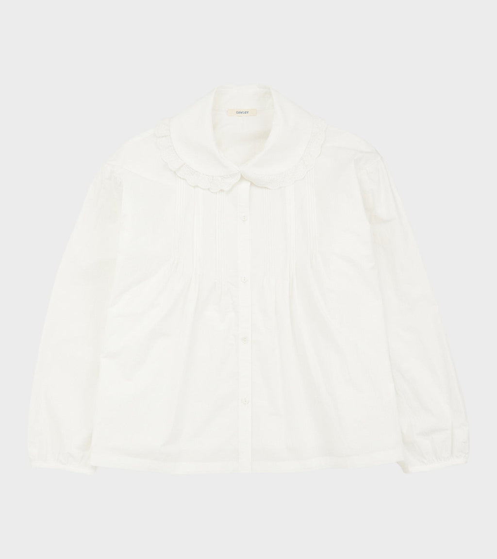 Japanese Cotton Poplin Jessie Shirt White