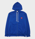 U Red Heart Zip Hoodie Blue