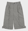 Checkered Long Bow Shorts Black/White