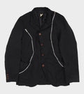 Zipper Blazer Black