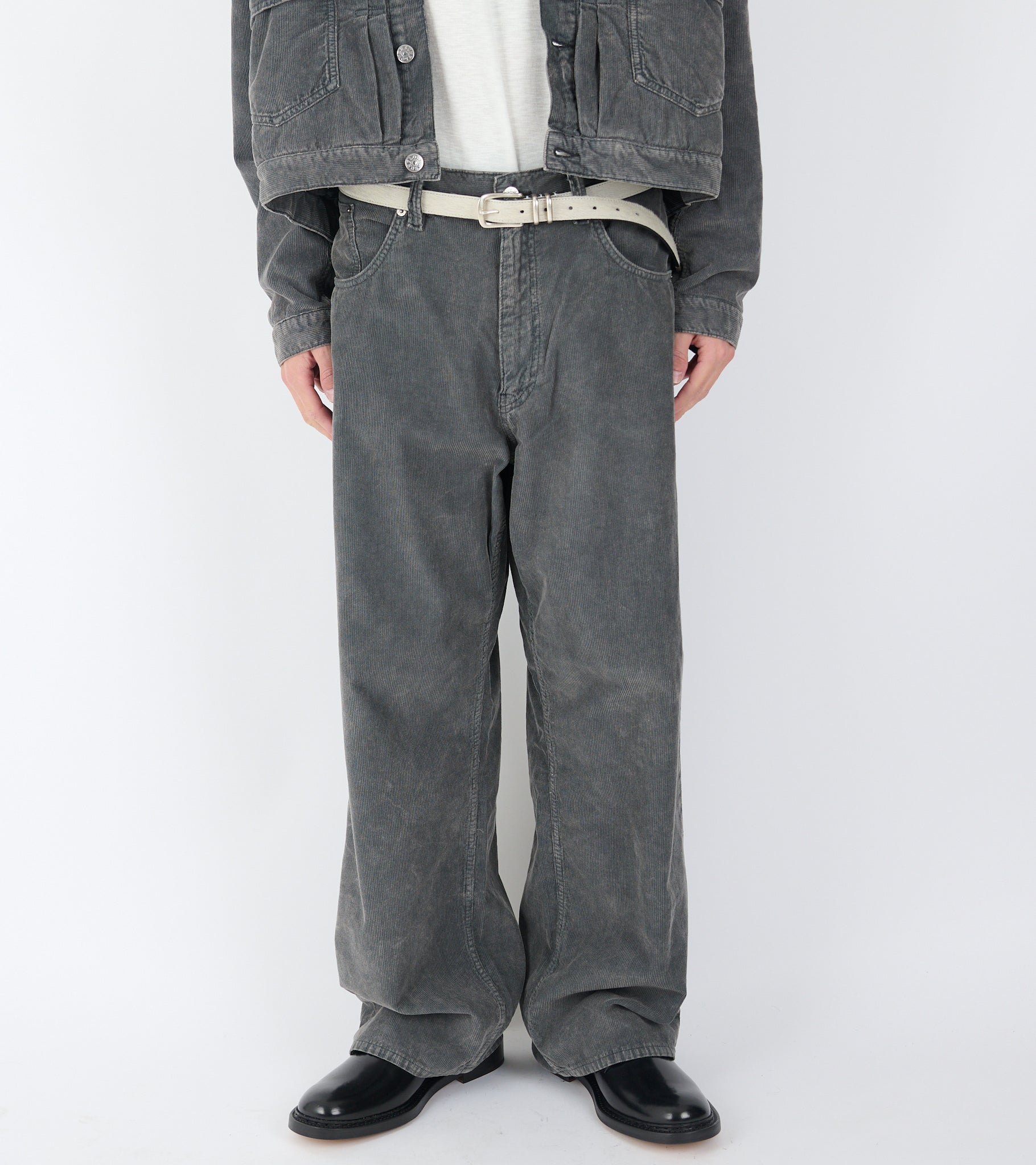 Super Wide Jeans Dark Grey