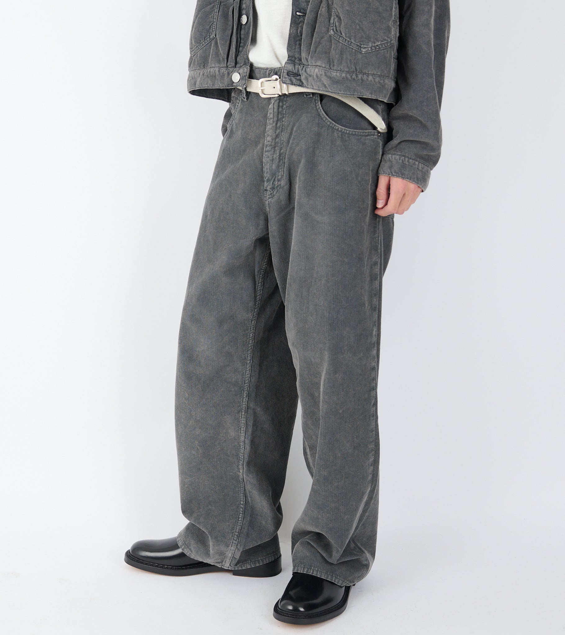Super Wide Jeans Dark Grey