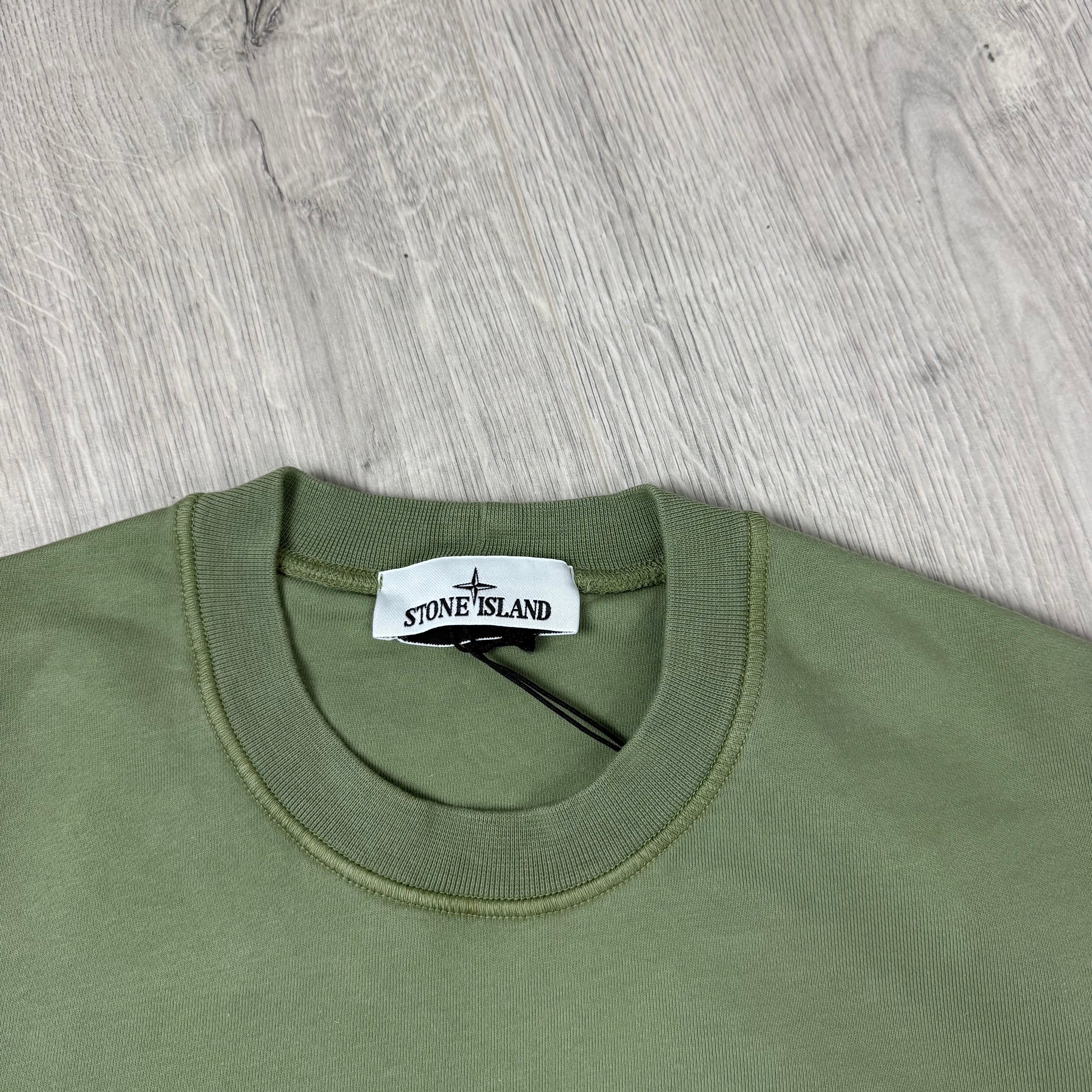 Stone Island Dyed Sweatshirt - Sage