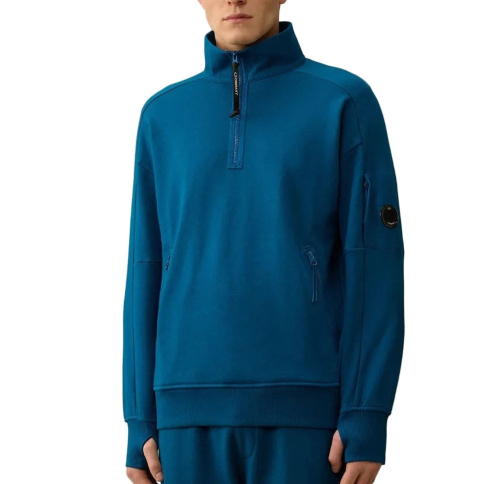 CP Company Quarter Zip Lens Sweatshirt