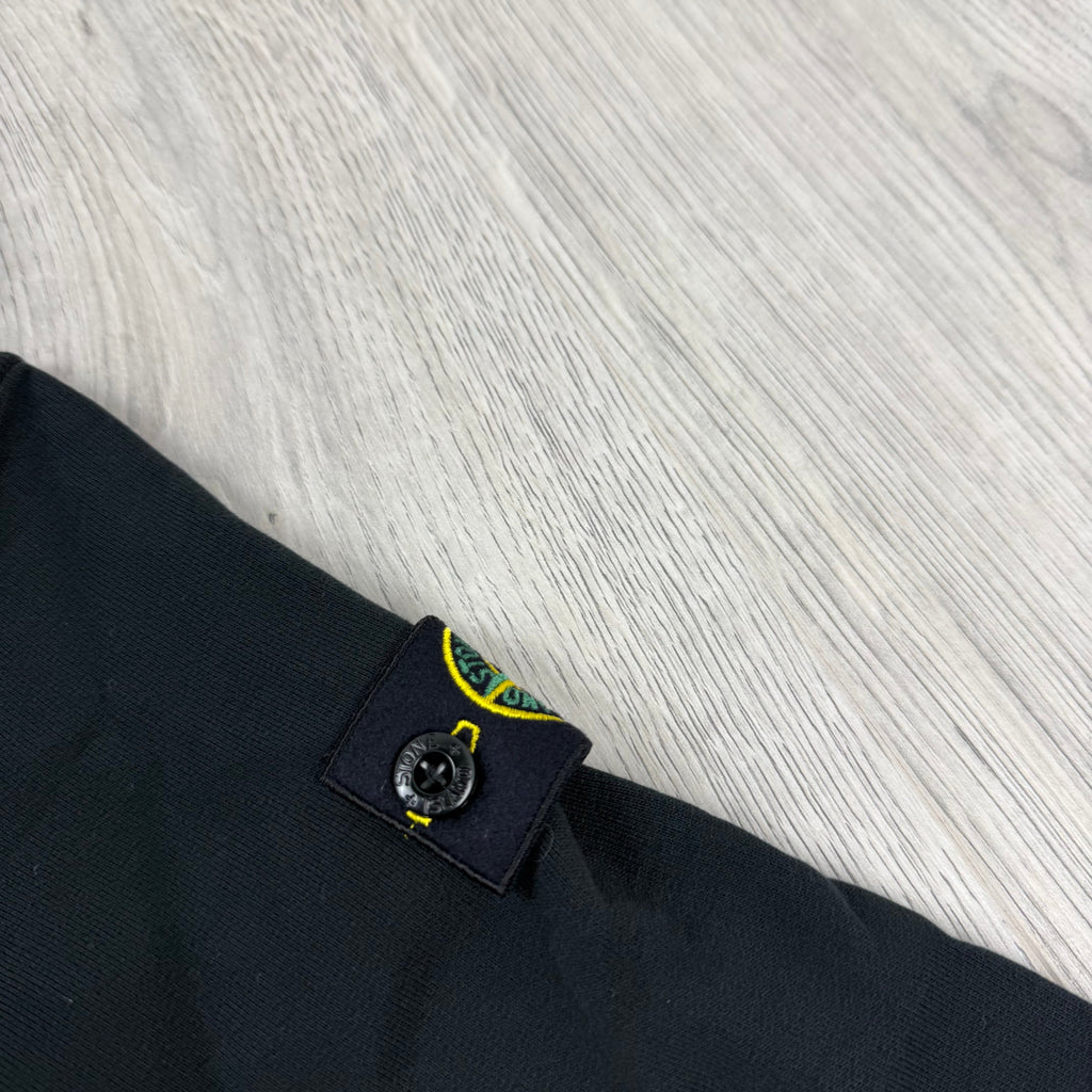 Stone Island Junior Pullover Hoodie - Black