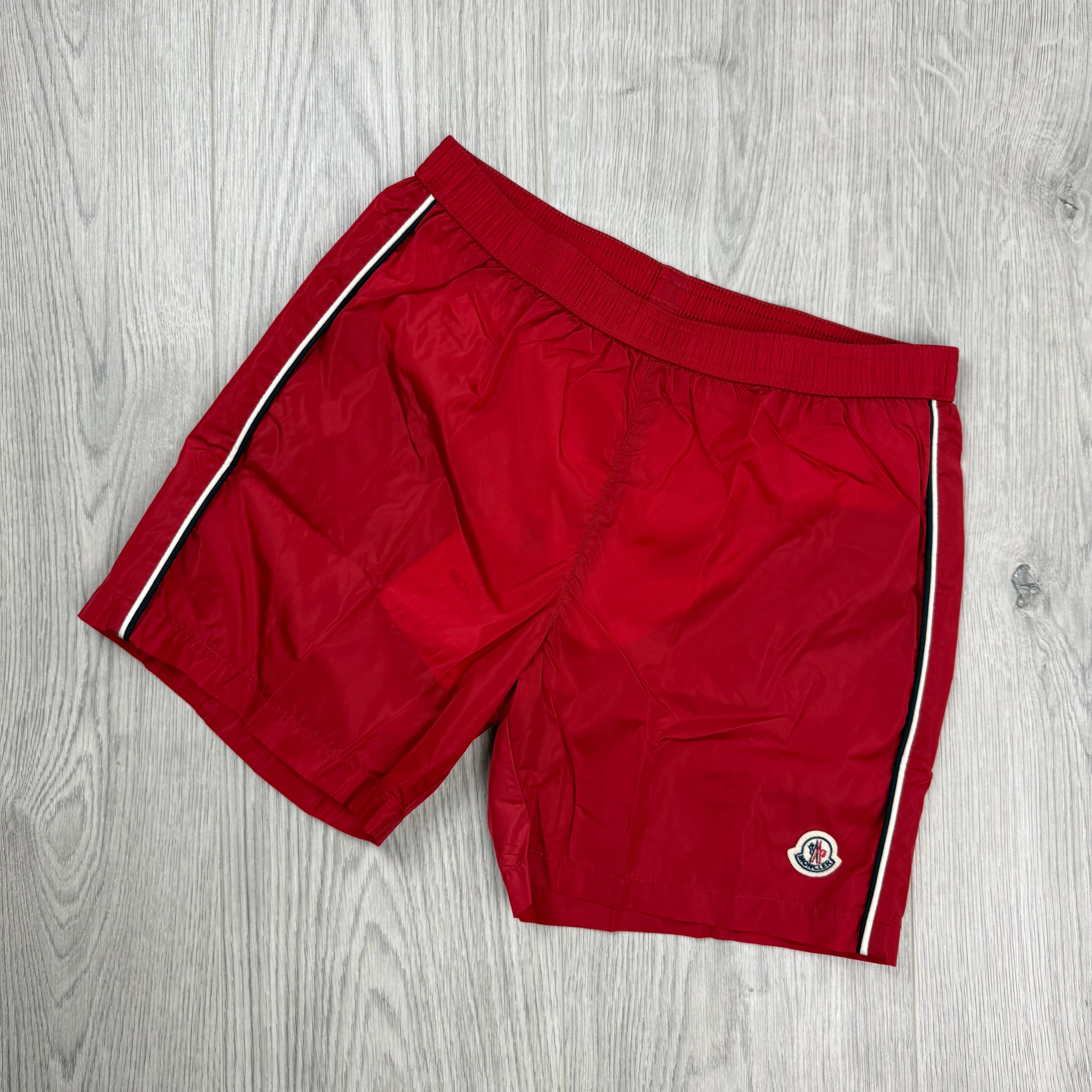 Moncler Junior Swim Shorts - Red