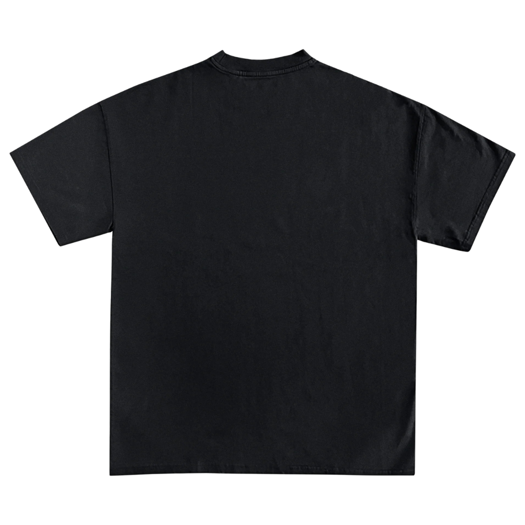 STARLIT FACE GRAPHIC T-SHIRT BLACK