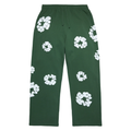 DENIM TEARS COTTON WREATH BAGGY SWEATPANTS GREEN