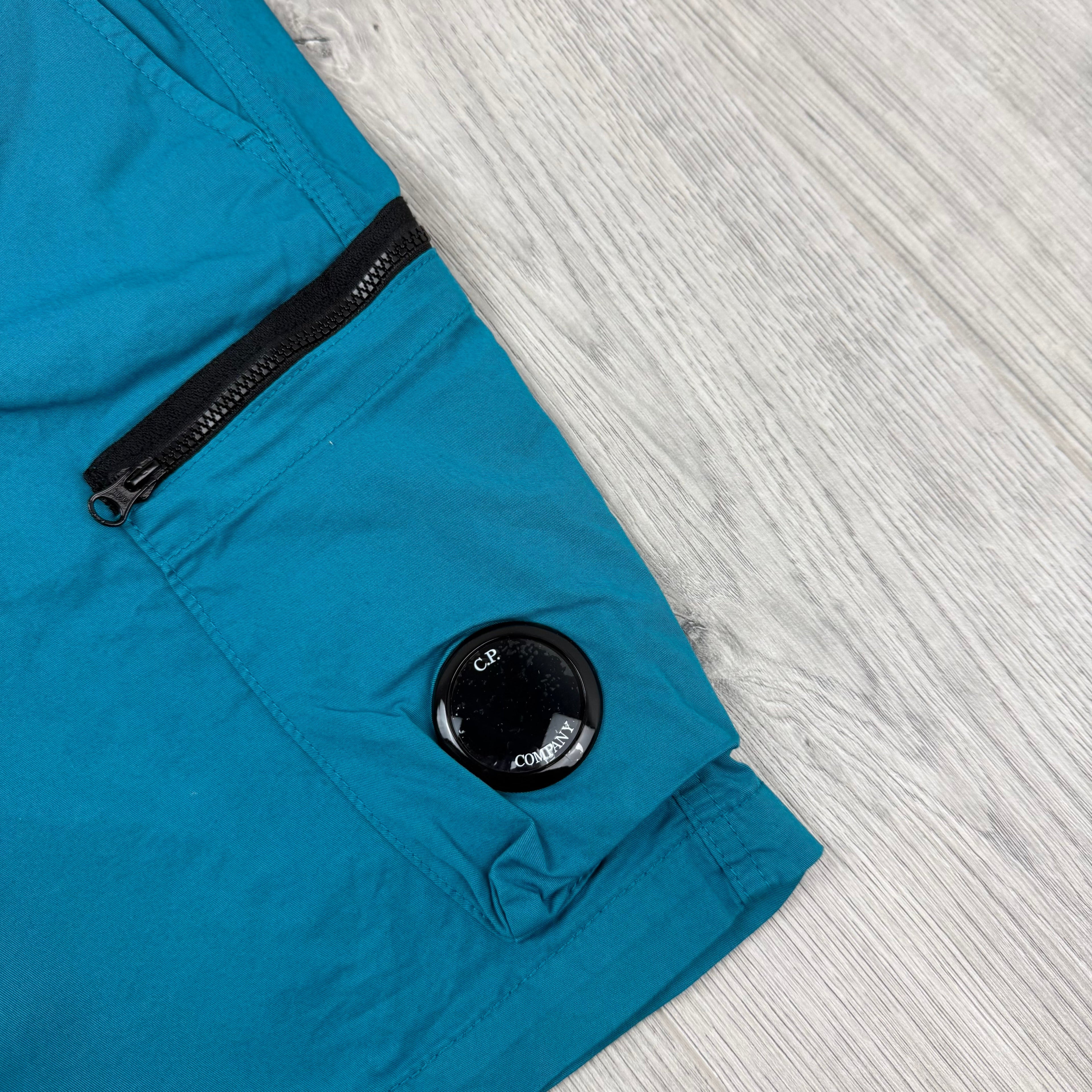 CP Company Junior Cargo Shorts - Tile Blue
