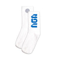 EBC PERFORMANCE CREW SOCKS WHITE/ROYAL BLUE