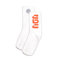 EBC PERFORMANCE CREW SOCKS WHITE/ORANGE