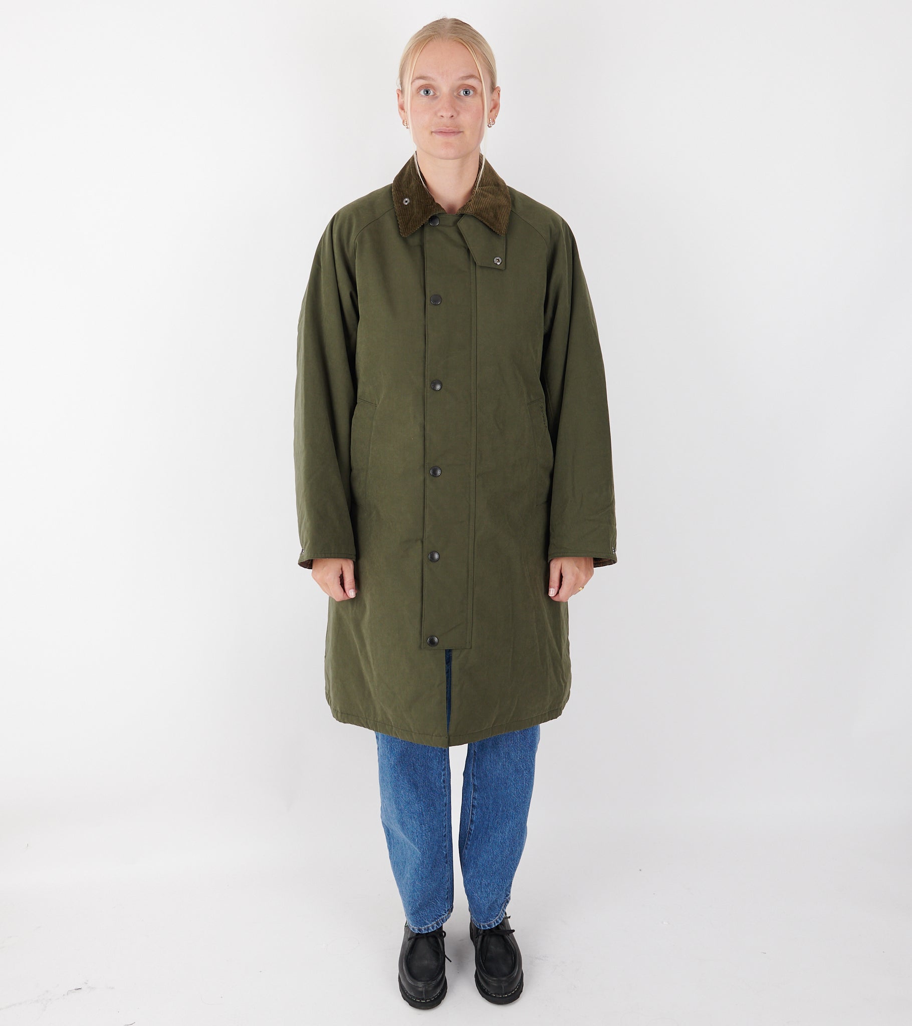 Barbour Padded Exmoor Coat Olive