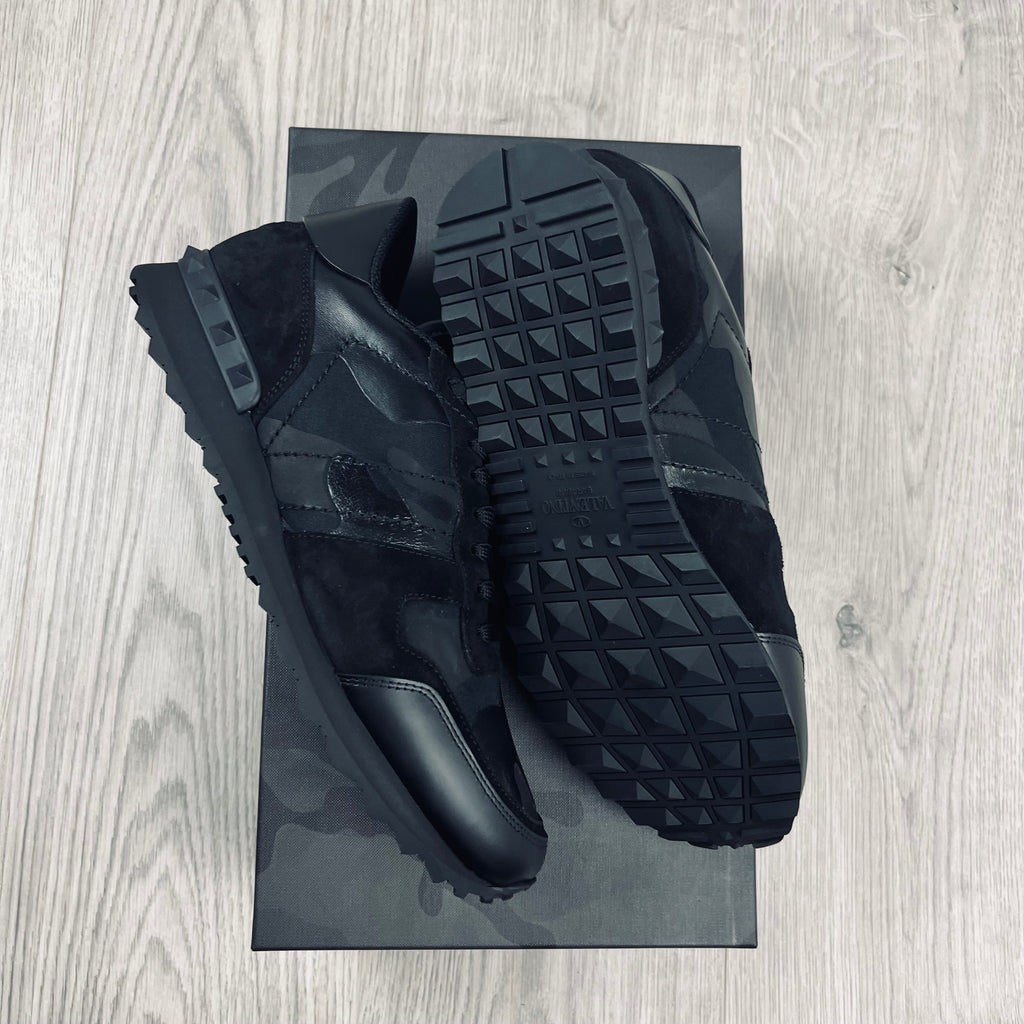 Valentino Rockrunner Sneakers - Black