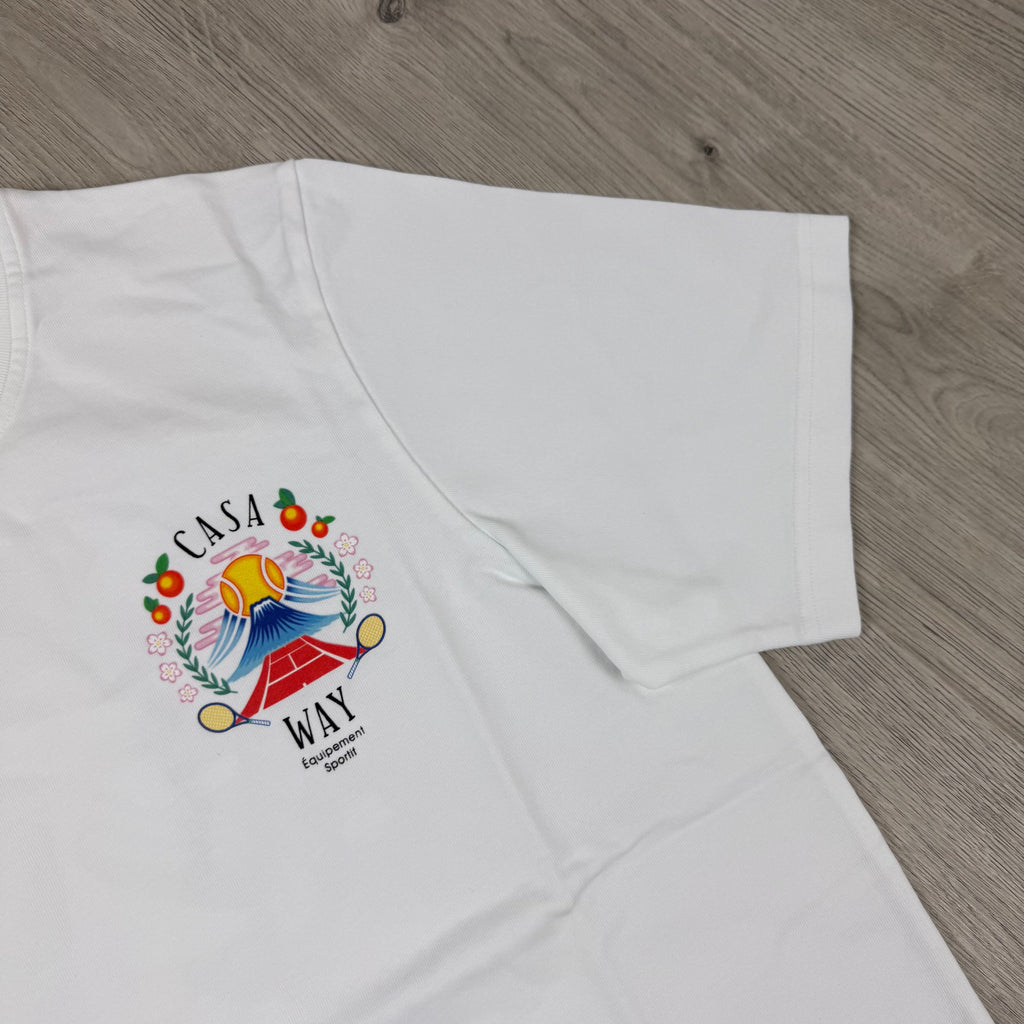 Casablanca 'Casa Way Mountains' T-Shirt - White
